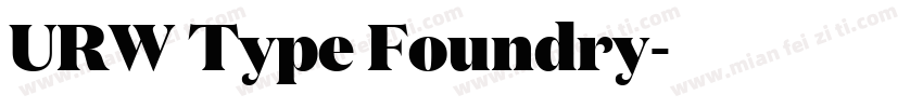 URW Type Foundry字体转换